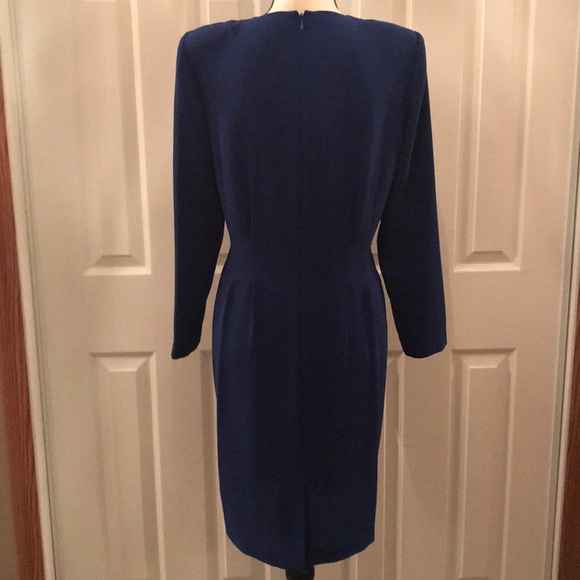 Debra Michaels Petite Blue Dress - Picture 4 of 7